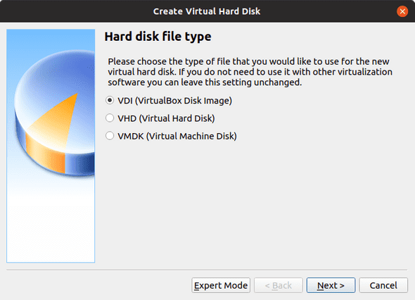 Hard disk file type